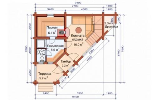Лучшие проекты с планировкой домов с баней под одной крышей. Проекты дома с баней под одной крышей — одноэтажный, двухэтажный, с мансардой, фото идеи 22 Лучшие проекты с планировкой домов с баней под одной крышей. Проекты дома с баней под одной крышей — одноэтажный, двухэтажный, с мансардой, фото идеи 22