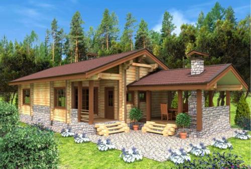 Лучшие проекты с планировкой домов с баней под одной крышей. Проекты дома с баней под одной крышей — одноэтажный, двухэтажный, с мансардой, фото идеи