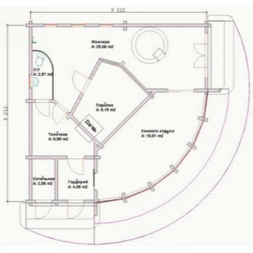 Проекты бань с мансардой. Бани с мансардой для ценителей хорошего отдыха: 230+ (Фото) Проектов (с бруса, с террасой, с верандой) 07