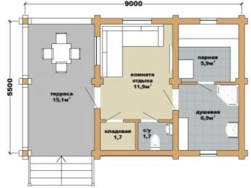 Баня с мансардой размером 6х6. Что лучше 16