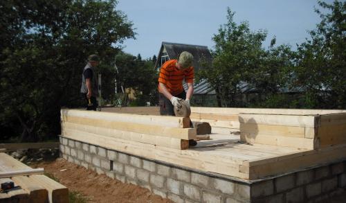 Баня 3 на 6 из бруса 150 на 150. Строительство бани из бруса