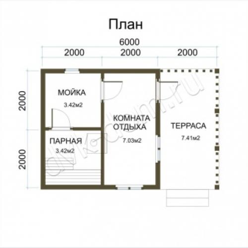 Проект бани с террасой и барбекю. Обзор типов 13