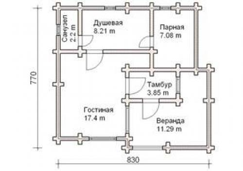 Строительство бани с террасой своими руками. Выбор материала и этапы работы