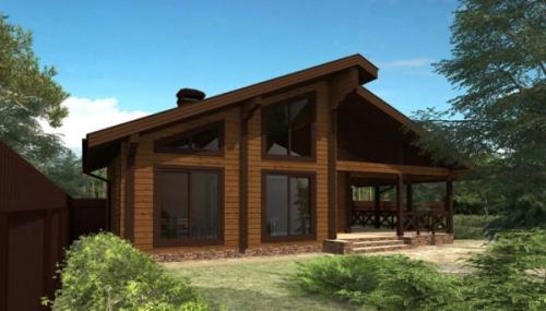 Баня с кухней и террасой. Варианты проектов