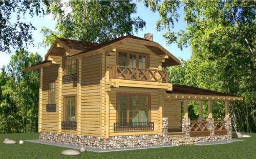 Баня с кухней и террасой. Варианты проектов