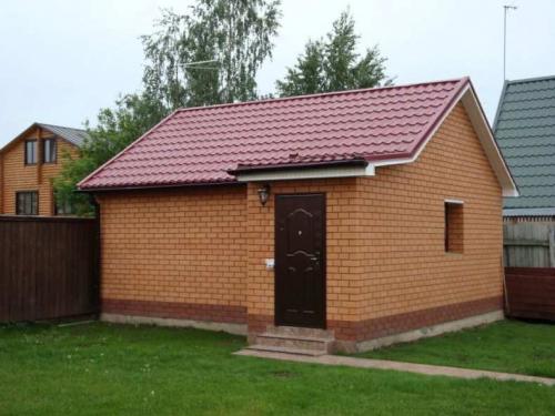 Красивые бани из кирпича. Баня из кирпича: 100 фото проектов и лучших вариантов планировок. Особенности конструкции и все этапы строительства