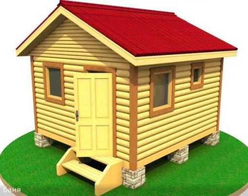 Баня из бруса 4 н.  Бесплатные проекты деревянных бань