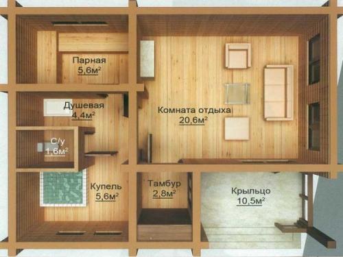 Баня из бруса своими руками. Строим баню из бруса самостоятельно