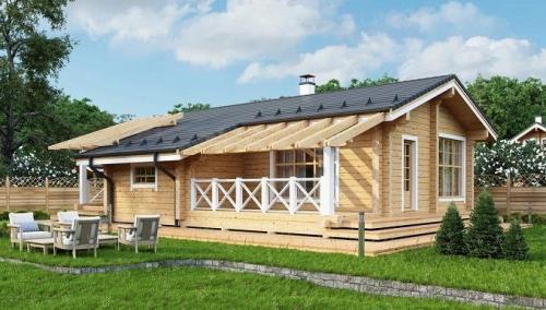 Дом баня из бруса. Разборные бани из профилированного бруса 02