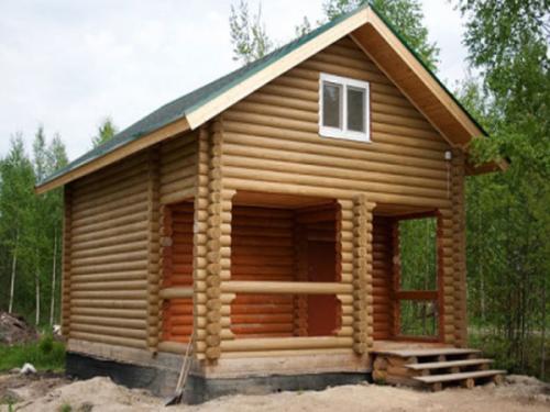 Баня 3 на 6 из бруса 150 на 150. Планировка