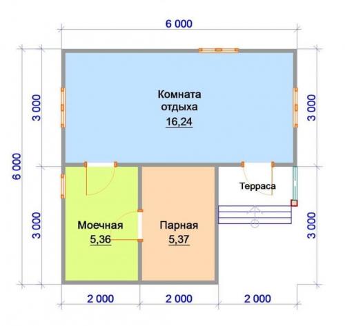 Сруб бани из профилированного бруса. Подходит ли материал? 03