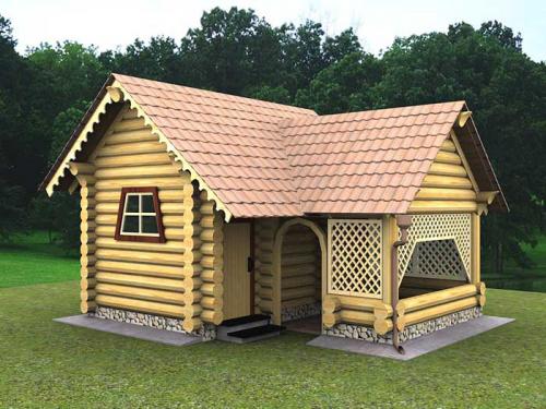 Сколько кубов бруса надо на баню 5 н.  Планировка