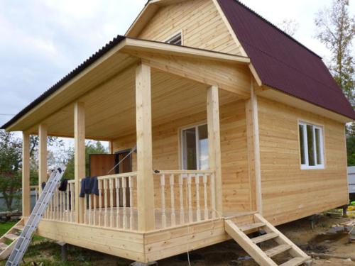 Баня 6 на 6 с террасой. Баня 6 на 6: проект и его особенности 03