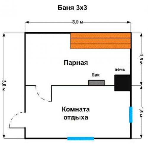 Планировка бани 3 н.  Планировка дома — готовые чертежи и планы домов