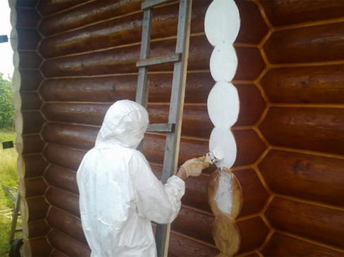 Торец бревна. Потребность в защите торцов