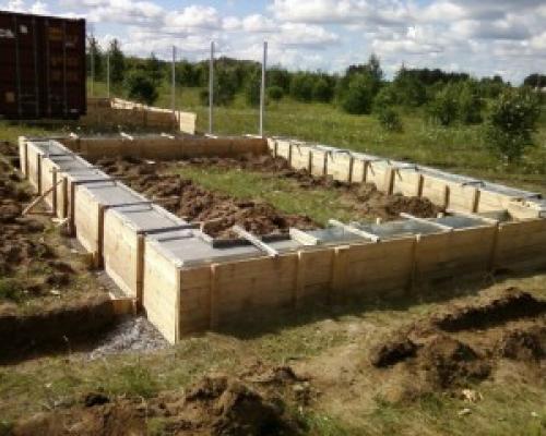 Фундаменты для бани своими руками. Монтаж ленточного фундамента