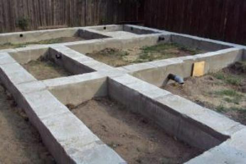 Ширина фундамента под сруб бани. Ленточные опоры для сруба