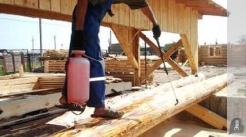 Чем обработать сруб бани снаружи и внутри. Химическая обработка 06