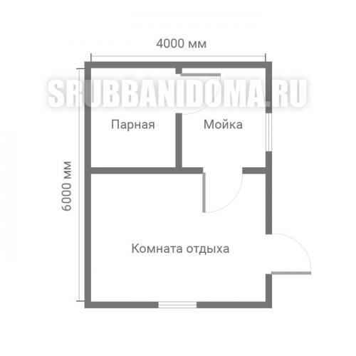 Купить сруб бани 6 н.  Сруб бани 3х6 11 Купить сруб бани 6 н.  Сруб бани 3х6 11