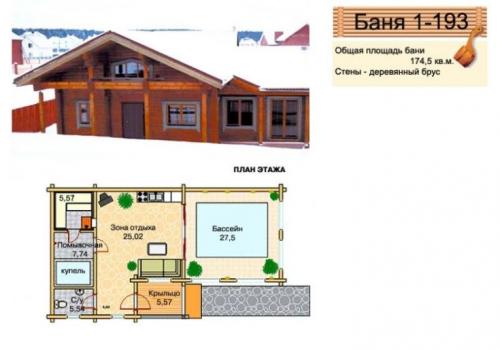 Проект бани 6 на 4 с бассейном. (+74 фото) Проекты бань с бассейном и комнатой отдыха