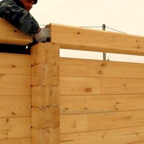 Баня из профилированного бруса своими руками. Сборка сруба