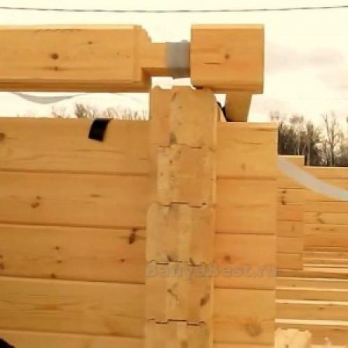 Баня из профилированного бруса своими руками. Сборка сруба