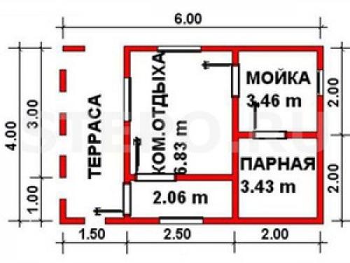 Баня под усадку 6 н.  БАЗОВАЯ КОМПЛЕКТАЦИЯ БАНЬ «ПОД УСАДКУ» 13