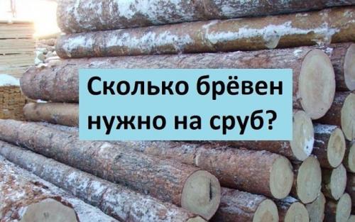 Сколько кубов леса нужно на баню. 3 н.  Сколько брёвен нужно на сруб?