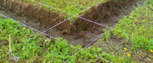 Фундамент под баню 4 н.  Фундамент